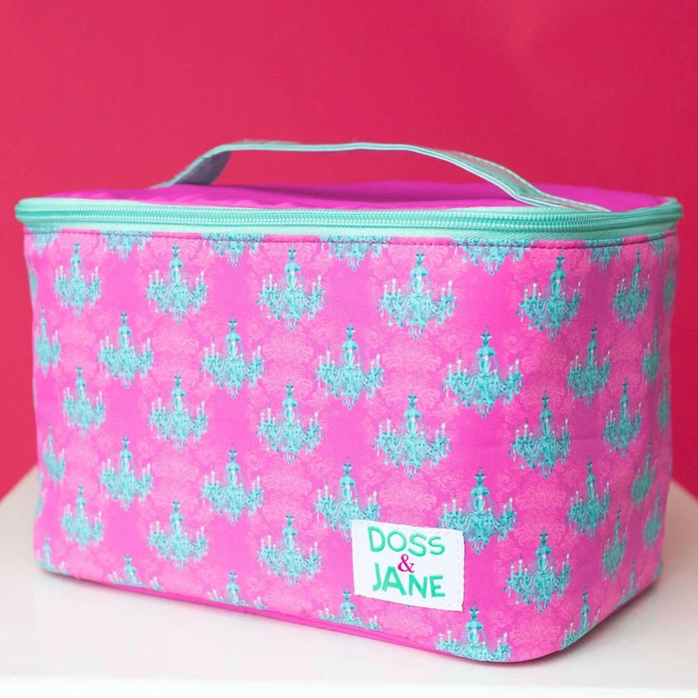 Doss & Jane Pink and Teal Cosmetic Organizer